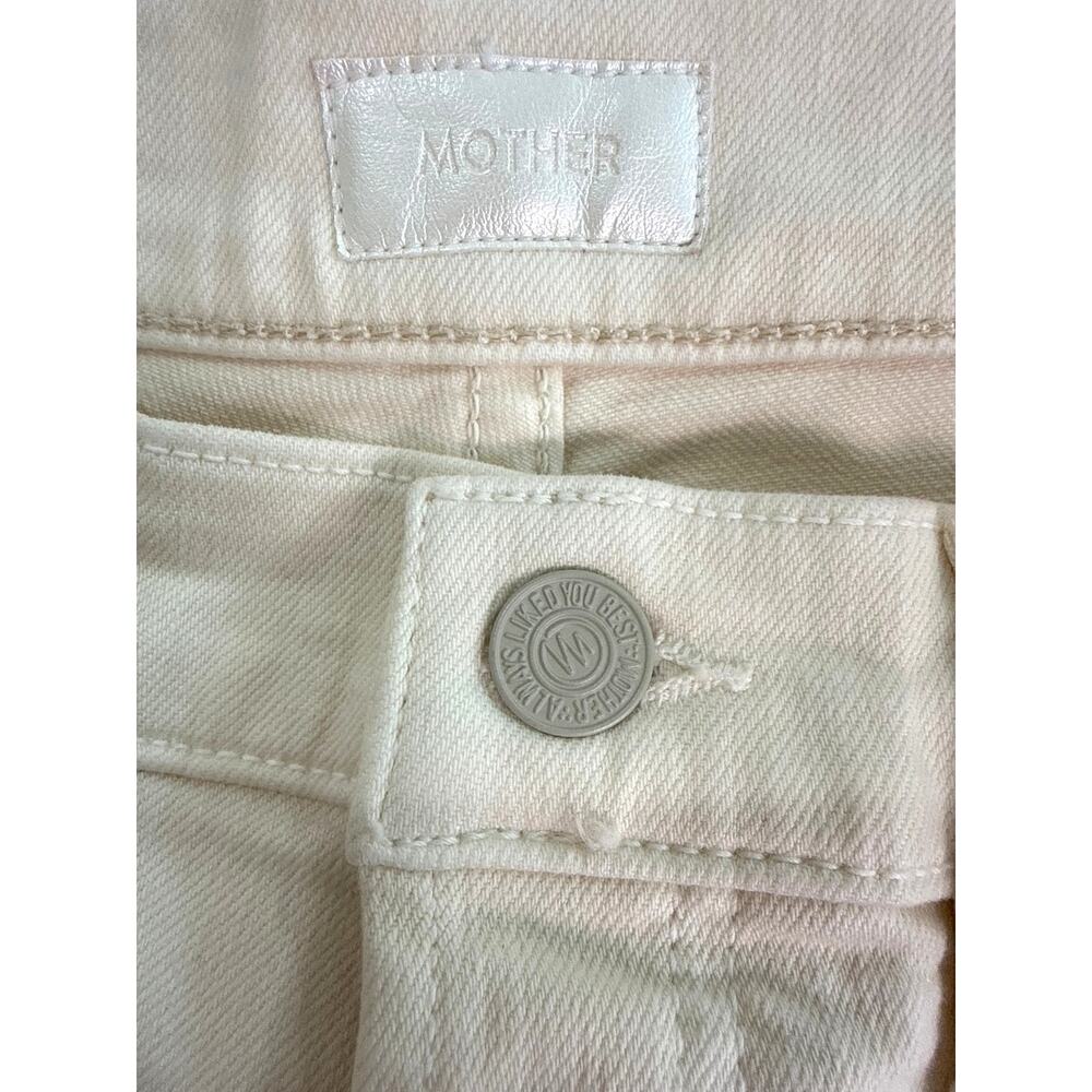 Mother The Curbside Cargo Flood Pants Eggnog 33 NWT Barrel Leg - Picture 8 of 12